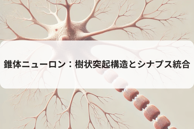 錐体ニューロン：樹状突起構造とシナプス統合