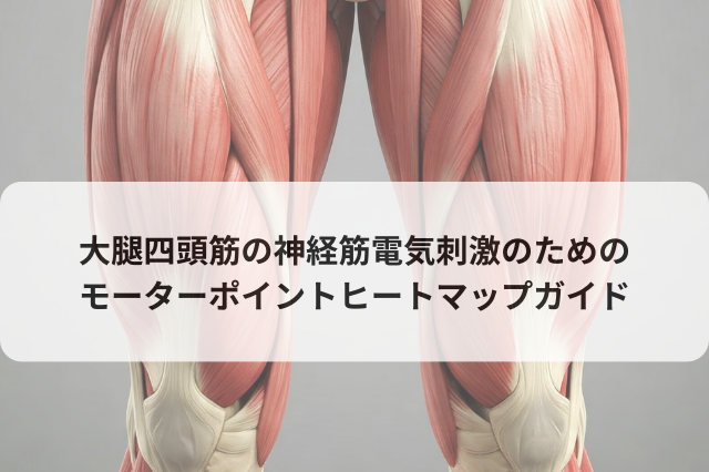 大腿四頭筋の神経筋電気刺激のためのモーターポイントヒートマップガイド