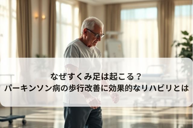 なぜすくみ足は起こる？パーキンソン病の歩行改善に効果的なリハビリとは