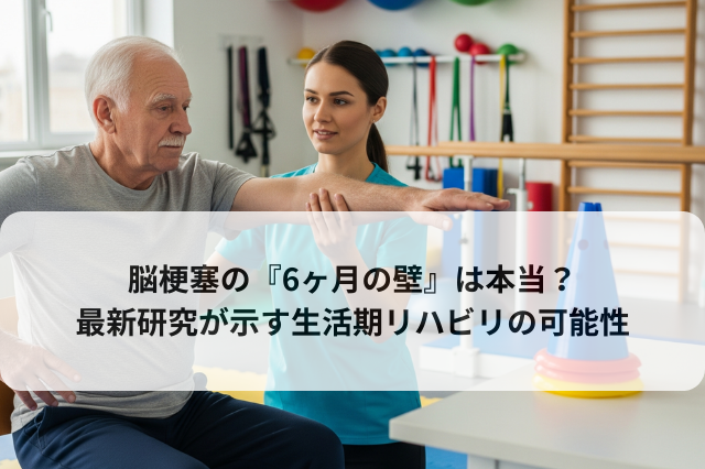 脳梗塞の『6ヶ月の壁』は本当？最新研究が示す生活期リハビリの可能性