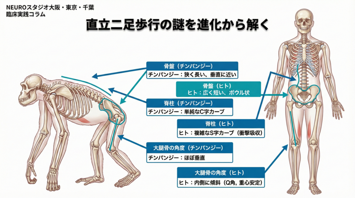 直立二足歩行の謎を進化から解く - NEUROスタジオ大阪・東京・千葉