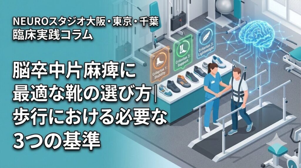 脳卒中片麻痺に最適な靴の選び方｜歩行における必要な3つの基準